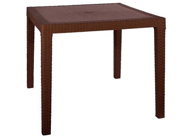Стол квадратный FIJI Quatro Table Коричневый купить в Петрове Вале