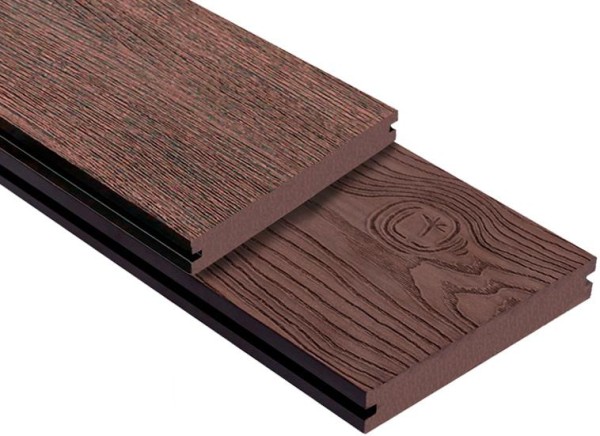 Террасная доска ДПК Outdoor 3D полнотелая STORM/OCEAN BROWN коричневая микс купить в Петрове Вале