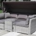 Диван-Трансформер AFINA плетеный из иск. ротанга AFM-320G Grey купить в Петрове Вале