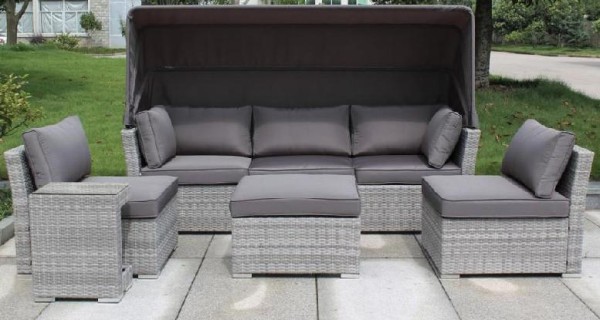Диван-Трансформер AFINA плетеный из иск. ротанга AFM-320G Grey купить в Петрове Вале
