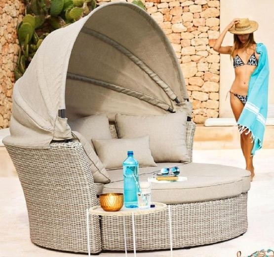 Диван-Трансформер AFINA плетеный из иск. ротанга AFM-325 Beige купить в Петрове Вале
