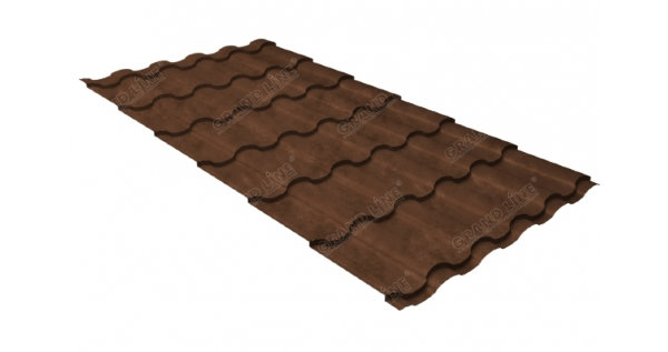 Металлочерепица кредо 0,45 Safari Twincolor Brown купить в Петрове Вале
