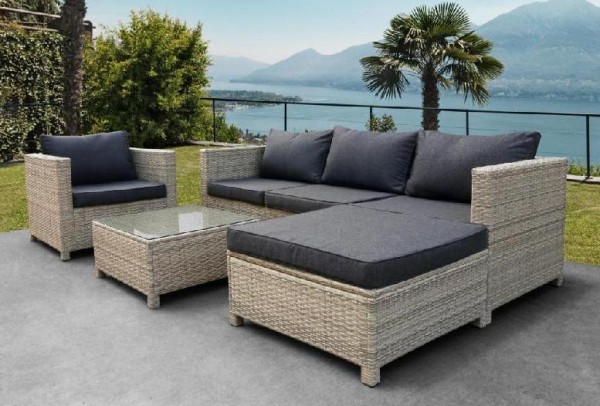 Комплект мебели AFINA плетеной из иск. ротанга YR821G Grey/Grey купить в Петрове Вале