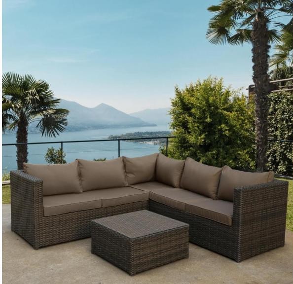 Комплект мебели AFINA плетеной из иск. ротанга YR825A Brown/Beige купить в Петрове Вале