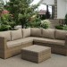 Комплект мебели AFINA плетеной из иск. ротанга YR825B Beige купить в Петрове Вале