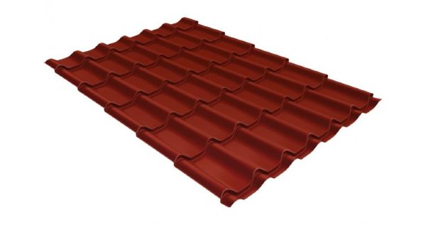 Металлочерепица классик 0,5 Satin RAL 3009 оксидно-красный купить в Петрове Вале
