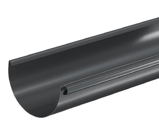 Водосток Aquasistem, система 150/100 - Водосточный желоб 3.00м RAL 7024 Тёмно-серый купить в Петрове Вале
