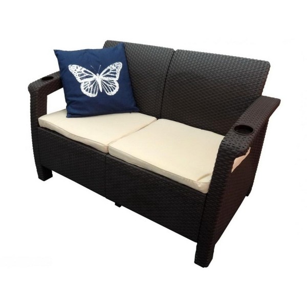 Двухместный диван Yalta Sofa Seаt венге купить в Петрове Вале