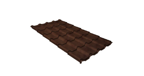Металлочерепица камея 0,45 Safari Twincolor Brown купить в Петрове Вале