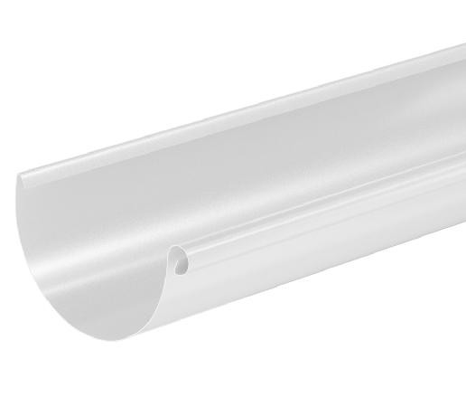 Водосток Aquasistem, система 125x90 - Водосточный желоб 3.00м RAL 9003 Белый купить в Петрове Вале