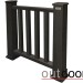 Ограждение из ДПК Outdoor Классик 3D STORM чёрный купить в Петрове Вале