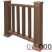 Ограждение из ДПК Outdoor Классик 3D STORM коричневый микс купить в Петрове Вале
