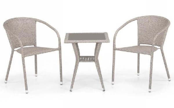 Комплект плетеной мебели AFINA из иск. ротанга T25C/Y137C-W85 Latte 2Pcs купить в Петрове Вале
