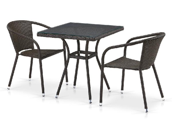 Комплект плетеной мебели AFINA из иск. ротанга T282BNT/Y137C-W53 Brown 2Pcs купить в Петрове Вале