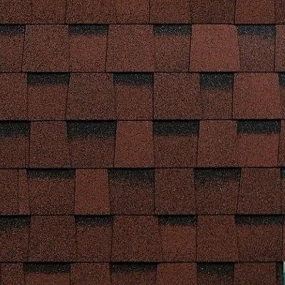 Двухслойная ламинированная черепица Shinglas, серия Фазенда – Красный купить в Петрове Вале