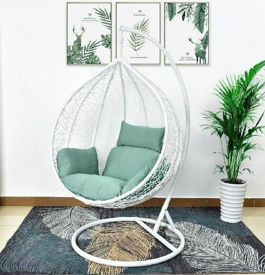 Кресло Подвесное из искусственного ротанга AFM-168A-XL White/Green купить в Петрове Вале