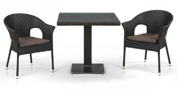 Комплект плетеной мебели AFINA из иск. ротанга T605SWT/Y79A-W53 Brown 2Pcs купить в Петрове Вале