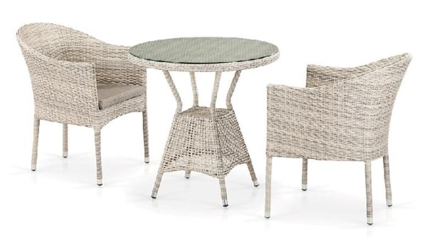Комплект плетеной мебели AFINA из иск. ротанга T705ANT/Y350-W85 Latte 2Pcs купить в Петрове Вале