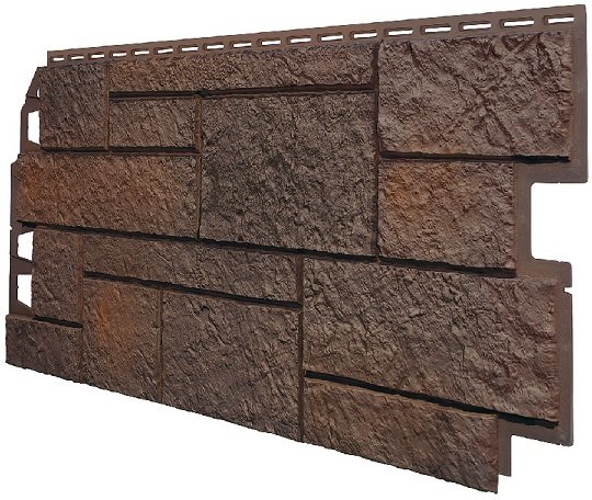 Фасадная панель VOX Sandstone (Сандстоун) темно коричневый купить в Петрове Вале
