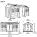 Сарай пластиковый LifeTime 15x8 DD купить в Петрове Вале
