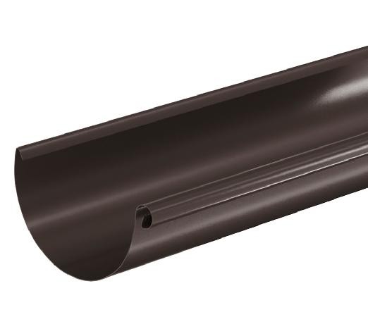Водосток Aquasistem, система 150/100 - Водосточный желоб 3.00м RR 32 Тёмно Коричневый купить в Петрове Вале