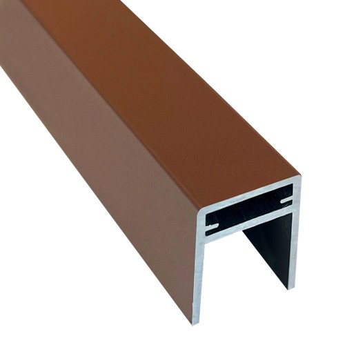 П-профиль Алюминиевый EasyDecking 35x25 Коричневый купить в Петрове Вале