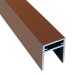 П-профиль Алюминиевый EasyDecking 35x25 Коричневый купить в Петрове Вале