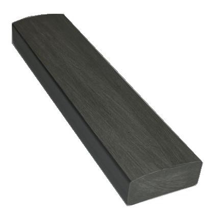 Лавочный брус Ecodecking Некст полнотелый брашированный 70х35 графит купить в Петрове Вале
