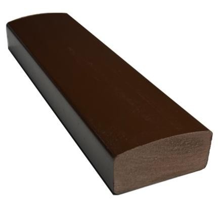 Лавочный брус Ecodecking Некст полнотелый глянцевый 70х35 шоколад купить в Петрове Вале