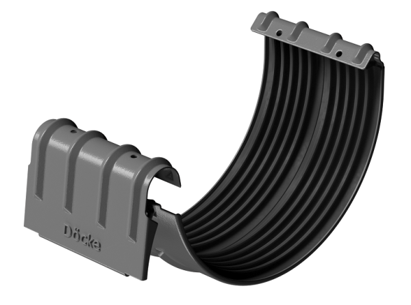 Соединитель желобов D125 Döcke STAL PREMIUM Графит, (RAL 7024) купить в Петрове Вале