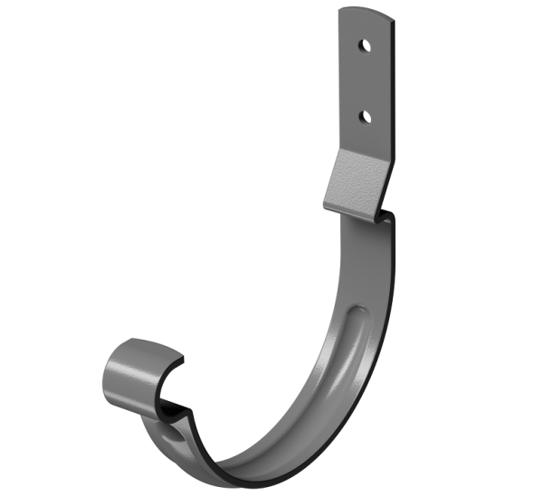 Карнизный крюк короткий (гнутый) D125 Döcke STAL PREMIUM Графит, (RAL 7024) купить в Петрове Вале